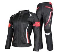 Combinaison de Moto Textile pour Femme, Imperméable, Style Touring, avec Protections CE, Idéale pour L'été Ou l'hiver. B,M