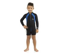 Combinaison de Natation - Cressi - Shorty Enfant - Noir/Bleu - Manches Longues - UPF 50+