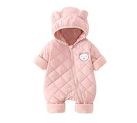 Combinaison de Neige d'hiver pour Bébé Rompers garçons Filles Barboteuse Manches Longues Chaud Bebe Garcon/Fille Enfant Deguisement Chic Fourrure Garçon Fille 3-6 Mois