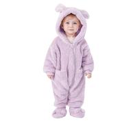 Combinaison de Neige d'hiver pour Bébé Rompers garçons Filles Barboteuse Manches Longues Tenues Barboteuses Pyjamas Chaud Flanelle Pilote Capuche Pyjama Body