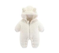 Combinaison de Neige d'hiver pour Bébé Rompers Hiver Chaud Pyjama Manches Longues Barboteuses Pyjamas Enfant Deguisement Chic Oreilles Animal GrenouillèRe Garçon Fille 3-6 Mois