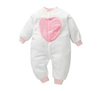 Combinaison de Neige d'hiver pour Bébé Rompers Salopette Polaire Enfant Manches Longues Tenues Capuche Deguisement Chic Oreilles Animal GrenouillèRe bébés Filles 0 18 Mois