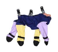Combinaison de Neige pour Chien avec Bottes, Anti-glisse, Respirante | PU, Doublure Douce, Sangles Réfléchissantes, pour Pattes de Petits Chiens 4 à 7,5kg, Chemins Glacés Couleur Aléatoire