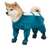 Combinaison de neige pour chien avec bottes - Protection des pattes réglable avec fermetures | Applications réfléchissantes et bretelles Bottes | Pour les randonnées d'hiver, le camping, le parc, le