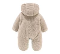 Combinaison de Neige pour Nouveau-né Mignon Manches Longues Fermeture éclair Manteaux Vêtements Outerwear Veste Animaux Ouverture Devant avec Bouton Barboteuse à Capuche en Forme d'animal