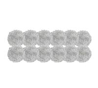 Combinaison De Nettoyage Universelle En Tissu De Vadrouille, 12 Pièces, For Robot De Nettoyage De Vitres Rondes, Compatible Avec Purerobo, Compatible Avec Hobot,388(Gray 12pcs)