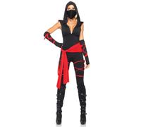Leg Avenue Ninja Adult Sized Costumes, Rouge, 40-42 Femme