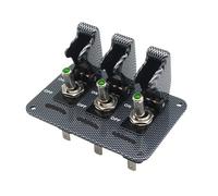 Combinaison de panneau de commutation modifié for voiture, 1 pièce, verrouillage central, bouton universel intérieur modifié 12V(Carbon cap G)