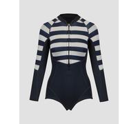 Combinaison De Plongée Bleu Marine Et Blanc Pour Femmes Helly Hansen Waterwear Longsleeve Wetsuit 34344-599 L