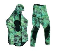 Combinaison de plongée Combinaison Camouflage 3,0 mm, Ensemble de 2 pièces for la plongée, pêche sous-Marine(MY073,S)