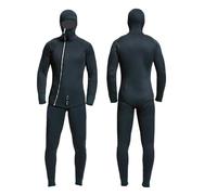 Combinaison de Plongée Combinaison de plongée en néoprène à Manches Longues et Capuche Fission 7 mm for Homme, 2 pièces, for la, Garde au Chaud(XXL180-185cm75-82kg)