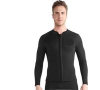 Combinaison De PlongéE Combinaison de plongée en néoprène for Femmes et Hommes, 1.5mm, Veste, Haut Fendu, Manches Longues, Combinaison apnée Surf(BSM2001-B,S)