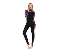 Combinaison de plongée for Femme, Cagoule, Maillot Bain, Protection intégrale Contre Les méduses, vêtements avec Tuba(Color 2,XL)