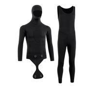 Combinaison De Plongée Homme Combinaison de plongée Chaude for Homme, Combinaison de plongée Profonde, résistante au Froid, épaisse de 3 mm, Une pièce, for la plongée avec Tuba(Black,L)
