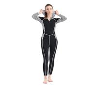 Combinaison De Plongée Homme Combinaison de plongée for Femme, Maillot de Bain Une pièce for la plongée avec Tuba, Le Surf(Black,2XL)