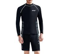 Combinaison De Plongée Homme Combinaison Triathlon Trifonction Combishort Gilet Natation Rashguards Wakeboard sous Marine 5Mm Grande Taille Short Neoprene Plongee Stretch Surf XXL Bouée Nage en Eau