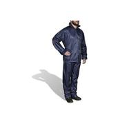 Combinaison de pluie avec capuche 2 pièces Bleu marine L