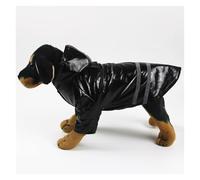 Combinaison de Pluie élégante en PU for Chiens, avec Capuche for Une liberté de Mouvement Totale, éléments réfléchissants for Une sécurité Nocturne optimale(Black,L)