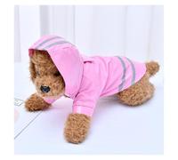 Combinaison de Pluie élégante en PU for Chiens, avec Capuche for Une liberté de Mouvement Totale, éléments réfléchissants for Une sécurité Nocturne optimale(Piink,XL)