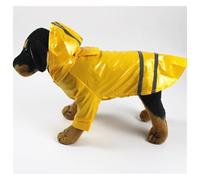 Combinaison de Pluie élégante en PU for Chiens, avec Capuche for Une liberté de Mouvement Totale, éléments réfléchissants for Une sécurité Nocturne optimale(Yellow,L)