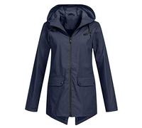 Combinaison de pluie Léger Coupe Vent Sport Waterproof Packaway Jacket Respirante Long Veste Slim Fit Couleur Unie Camping Randonnéepour Les activités Plein air