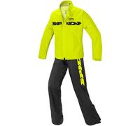 Combinaison de pluie moto Spidi Sport Rain Kit 2 pièces, noir/jaune, S