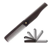 Combinaison de poche pliable - Peignes à cheveux pliants portables, matériau antistatique, conception de dents lisses, taille confortable, couverture de protection | Pbi Voyage pour hommes et femmes,