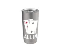 Combinaison de poker amusante 7-2 All In Texas Holdem Gobelet isotherme en acier inoxydable double paroi