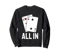 Combinaison de Poker Amusante 7-2 All in Texas Holdem Sweatshirt