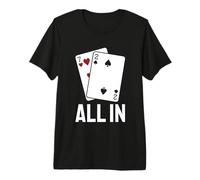 Combinaison de Poker Amusante 7-2 All in Texas Holdem T-Shirt Haut de Gamme
