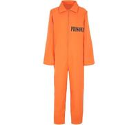 Combinaison De Prisonnier pour Enfants, Imprimé Lettres, Costume De Condamné, Fermeture Éclair, Manches Longues, Col À Revers, Tenue De Prison, Halloween, Cosplay, Fête