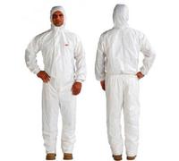 3M 4500 Vêtements de Protection Type CE, I Cat, Polypropylène 45g / m2, Blanc, Taille XL