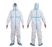 Combinaison de protection CAT. III Niveau 2 (ICU) type 3, 4, 5, 6 - Imperméable pour environnements médicaux et hôpitaux, blanc
