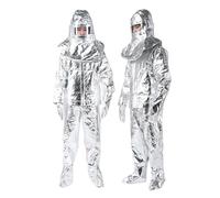 Combinaison de protection contre le rayonnement thermique, Combinaison composite en feuille d'aluminium 500/1000 ℃, Destinée aux opérations de sauvetage(1000℃,XXX-Large)