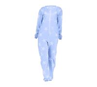 Combinaison de pyjama pour femme sans capuche en modal - Combinaison de maison imprimée - Combinaison de loisirs avec fermeture éclair - Pyjama long - Grandes tailles - Vêtement de nuit - Ensemble de