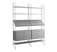 Combinaison de rangements 158x200x30cm WxHxD 158x200x30cm