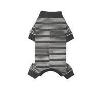 Combinaison de récupération chirurgicale pour chien avec manches et jambes longues,Combinaison pour chien avec fermeture éclair,Alternative Collier Électronique à Cône,Anti-Léchage (Gris, M)