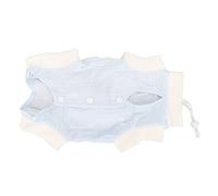 Combinaison de récupération pour Chat, Combinaison postopératoire Respirante pour Chats et Chiens, Protection Contre Les léchages des plaies avec Bouton-Pression, Ruban Micro (L)