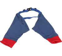 Combinaison de repos pour chiens, supports élastiques et respirants pour les pattes avant, bretelles réglables, rembourrage de protection pour les épaules et les coudes du chien, rouge/bleu, XL
