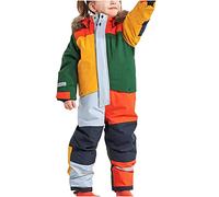 Combinaison de Ski Enfant à Capuche Imperméables Coupe-Vent Garçon Vêtements de Ski Chaude Waterproof Hiver Fille Combinaisons de Neige avec Bandes Réfléchissantes Pantalon De Neige Une Pièce
