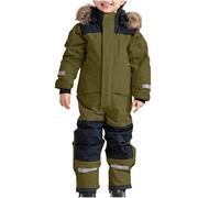 Combinaison de Ski Enfant Combinaison Neige Imperméable Coupe-Vent Doudoune Hiver Chaude Veste de Ski Une Pièce Ensemble à Capuche Zippé Vêtements D'extérieur Softshell pour Filles Garçons