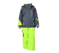 Peak Mountain - Combinaison de Ski Gamic Noir/Vert Clair 10 Ans (140 cm)