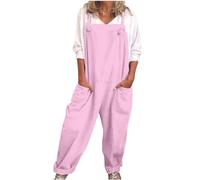 Combinaison de ski pour femme - Style décontracté - Couleur unie - Avec poche porte-jarretelles - Jambe large, RD2., 3XL