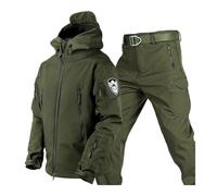 Combinaison De Ski Snowboard Pour Hommes, Veste De Ski À Capuche Chaude D'hiver Pour Hommes Avec Brassard Et Pantalon Avec Ensemble De Ceinture, Costumes De Neige Imperméables
