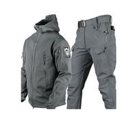 Combinaison De Ski Snowboard Pour Hommes, Veste De Ski À Capuche Chaude D'hiver Pour Hommes Avec Brassard Et Pantalon Avec Ensemble De Ceinture, Costumes De Neige Imperméables