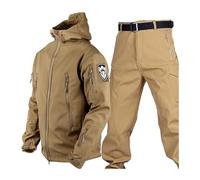 Combinaison De Ski Snowboard Pour Hommes, Veste De Ski À Capuche Chaude D'hiver Pour Hommes Avec Brassard Et Pantalon Avec Ensemble De Ceinture, Costumes De Neige Imperméables