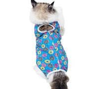Combinaison de stérilisation pour chats : combinaison pour chats anti-léchage, combinaison chirurgicale, alternative au cou respirante | Body de protection pour petits chiens félins, soin du Esther