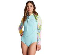 Combinaison de surf femme Billabong Salty Dayz 2/2mm Less-Zip Bleu XS