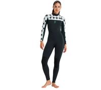 Combinaison de surf femme Roxy Rise Natural 4.3 mm Front-Zip Noir XL