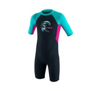 O´neill Wetsuits Reactor-2 Spring 2 Mm Junior Short Sleeve Back Zip Shorty Bleu 6 Years Fille